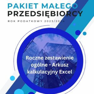 Roczne zestawienie ogólne - Arkusz kalkulacyjny Excel